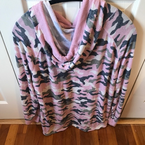 PINK Camp Pink Gray Hoodie - Picture 2 of 2